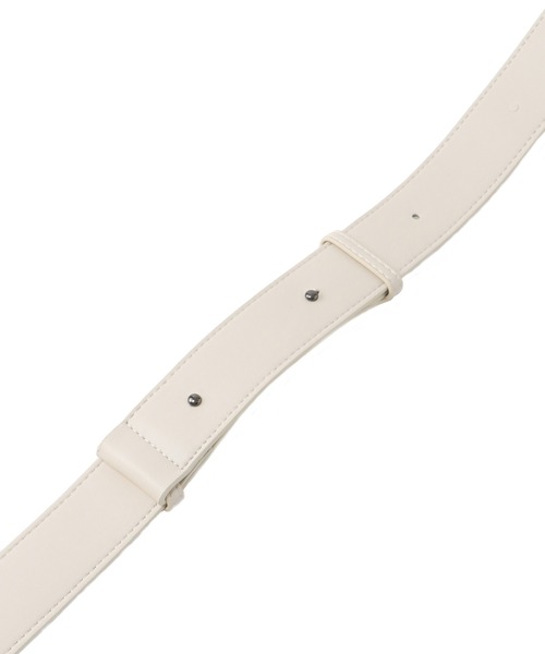 DRESSLAVE（ドレスレイブ）の「HVISK / ELBIE SOFT STRUCTURE(エルビーソフトストラクチャーショルダーバッグ)（ショルダーバッグ・レディース・ホワイト/チャコールグレー・FREE）」の13枚目の写真