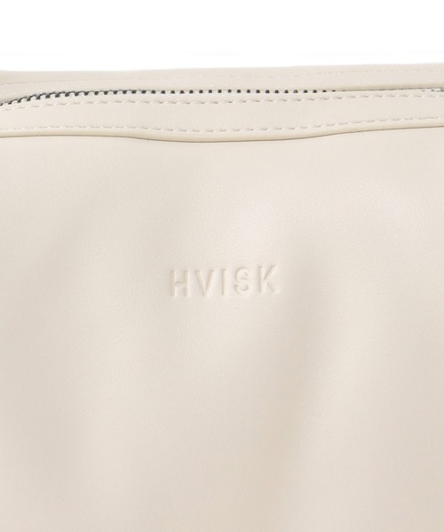 DRESSLAVE（ドレスレイブ）の「HVISK / ELBIE SOFT STRUCTURE(エルビーソフトストラクチャーショルダーバッグ)（ショルダーバッグ・レディース・ホワイト/チャコールグレー・FREE）」の14枚目の写真