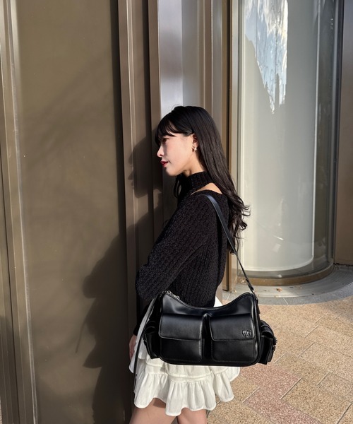 mellowneon(メロウネオン)の「ベロアチョーカーセットトップス(Tシャツ/カットソー・レディース・アイボリー/ブラック/チャコールグレー・FREE)」の15枚目の写真