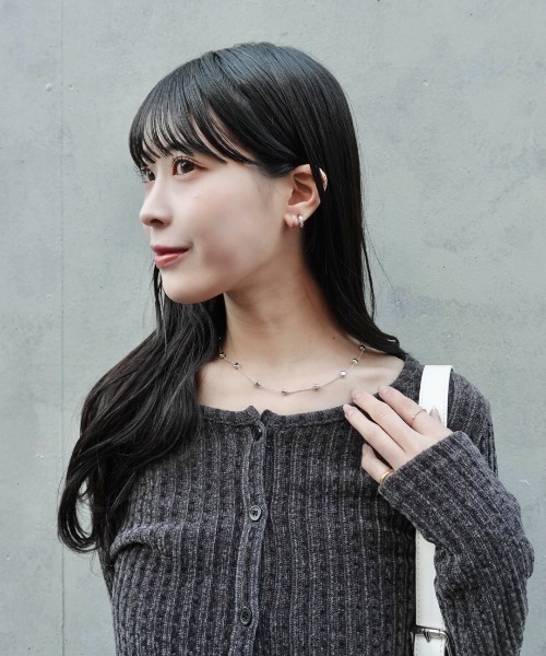 mellowneon(メロウネオン)の「ベロアチョーカーセットトップス(Tシャツ/カットソー・レディース・アイボリー/ブラック/チャコールグレー・FREE)」の20枚目の写真