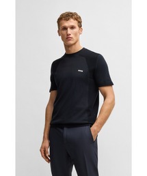 BOSS BLACK コットン レギュラーフィットTシャツ SPF50+UVカット BOSS BLACK コットン レギュラーフィットTシャツ SPF50+UVカット