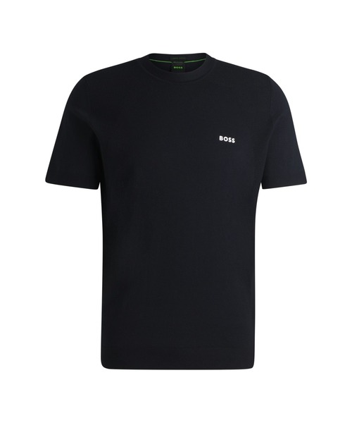 BOSS(ボス)の「アクティブ コットンブレンド Tシャツ ミックスストラクチャー(Tシャツ/カットソー・メンズ・ダークブルー/ベージュ・XL/M/S/L/XS/XXL)」の6枚目の写真