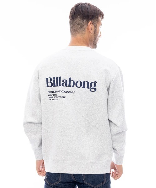 BILLABONG（ビラボン）の「BILLABONG メンズ TITLE トレーナー 【2025年春夏モデル】/ビラボンバックプリントロゴスウェット（スウェット・メンズ・グレー/ブラック/クリーム・MEDIUM/LARGE/X-LARGE）」の12枚目の写真