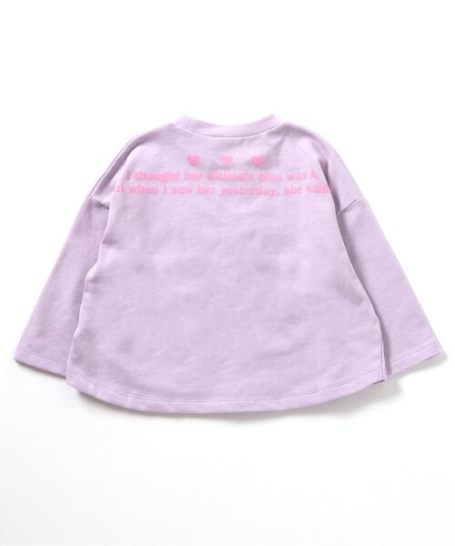 BREEZE（ブリーズ）の「【ジュニア対応】GIRLSバリエーションロンT（Tシャツ/カットソー・キッズ・チャコール/ピンク/オフホワイト・80/90/100/110/120/130/140）」の7枚目の写真