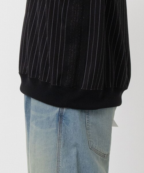 Needles(ニードルス)の「【NEEDLES/ニードルズ】〈別注〉 Track Crew Neck Shirt - Poly Jq / Braiding(スウェット・メンズ・ブラック/グレイッシュベージュ・S/M/L)」の19枚目の写真