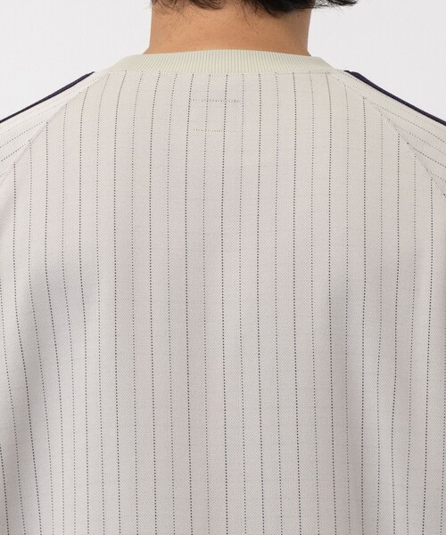 Needles(ニードルス)の「【NEEDLES/ニードルズ】〈別注〉 Track Crew Neck Shirt - Poly Jq / Braiding(スウェット・メンズ・ブラック/グレイッシュベージュ・S/M/L)」の10枚目の写真