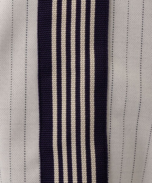 Needles(ニードルス)の「【NEEDLES/ニードルズ】〈別注〉 Track Crew Neck Shirt - Poly Jq / Braiding(スウェット・メンズ・ブラック/グレイッシュベージュ・S/M/L)」の5枚目の写真