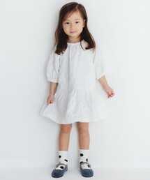 【b.+A】金子綾/膨れジャガードワンピース