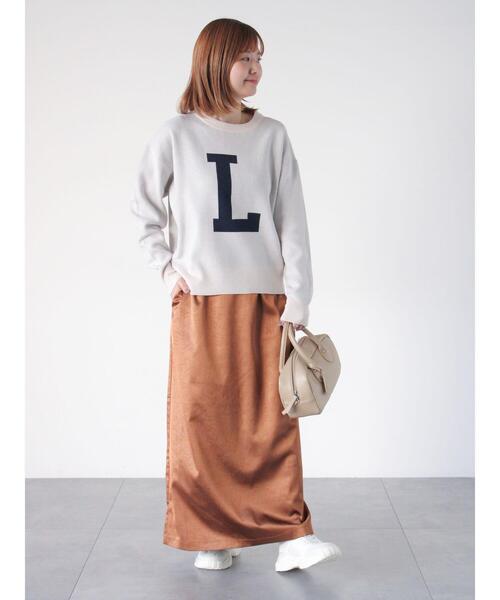 Lugnoncure（ルノンキュール）の「柄アソートジャカードニット（ニット/セーター・レディース・ベージュ/ミント/グレー・F）」の8枚目の写真