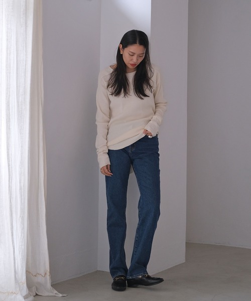 AKTE（アクテ）の「レギュラーフィットデニムパンツ（デニムパンツ・レディース・ブルー・1/2/2T）」の17枚目の写真