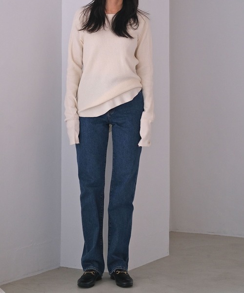 AKTE（アクテ）の「レギュラーフィットデニムパンツ（デニムパンツ・レディース・ブルー・1/2/2T）」の19枚目の写真