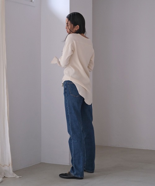 AKTE（アクテ）の「レギュラーフィットデニムパンツ（デニムパンツ・レディース・ブルー・1/2/2T）」の20枚目の写真