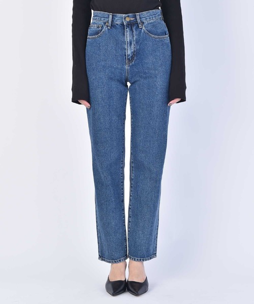 AKTE（アクテ）の「レギュラーフィットデニムパンツ（デニムパンツ・レディース・ブルー・1/2/2T）」の9枚目の写真