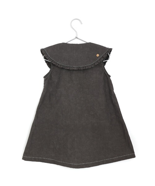 MAKE YOUR DAY（メイクユアデイ）の「ビッグカラーデニムワンピース■150.160cm（ワンピース・キッズ・ブラック/ブルー・160/150）」の3枚目の写真