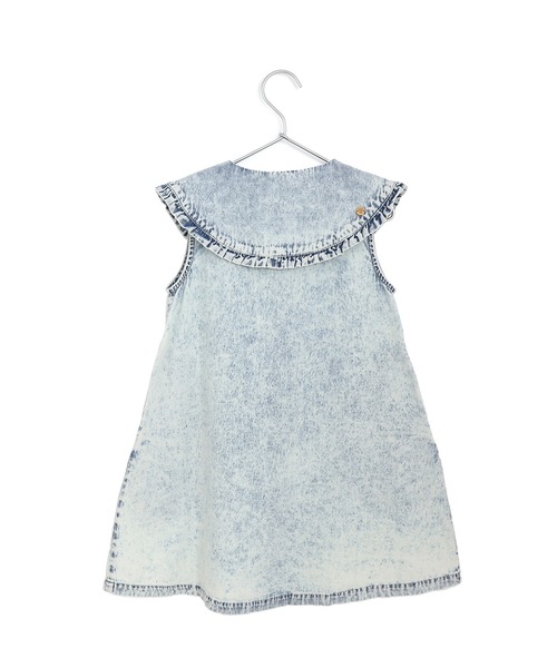 MAKE YOUR DAY（メイクユアデイ）の「ビッグカラーデニムワンピース■150.160cm（ワンピース・キッズ・ブラック/ブルー・160/150）」の5枚目の写真