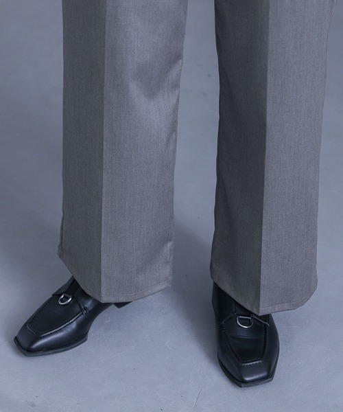 kOhAKU（コハク）の「『変形ベルトバックルタックパンツ』（スラックス・レディース・ブラック/グレー・1/2）」の7枚目の写真