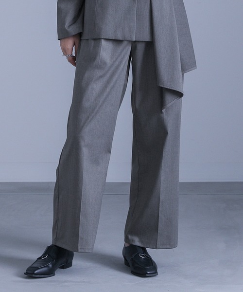 kOhAKU（コハク）の「『変形ベルトバックルタックパンツ』（スラックス・レディース・ブラック/グレー・1/2）」の13枚目の写真