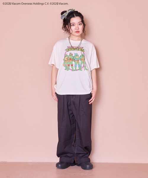 MARKEY'S（マーキーズ）の「【Teenage Mutant Ninja Turtles/ミュータントタートルズ】別注プリントTシャツ/おとな（Tシャツ/カットソー・レディース・ブラック/ホワイト・180cm/160cm）」の5枚目の写真