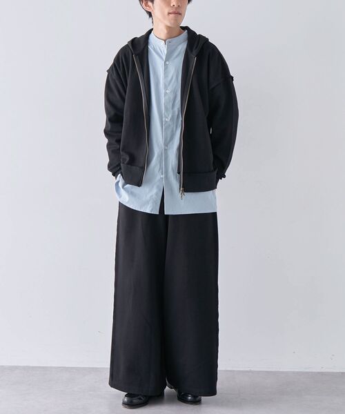 CRAFT STANDARD BOUTIQUE(クラフトスタンダードブティック)の「【ユニセックス】ダブルフェイスカットオフワイドパンツ(スウェットパンツ・レディース・グレー/ブラック/ベージュ・L/M/S)」の18枚目の写真