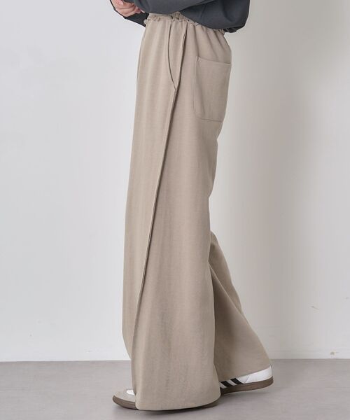 CRAFT STANDARD BOUTIQUE(クラフトスタンダードブティック)の「【ユニセックス】ダブルフェイスカットオフワイドパンツ(スウェットパンツ・レディース・グレー/ブラック/ベージュ・L/M/S)」の21枚目の写真