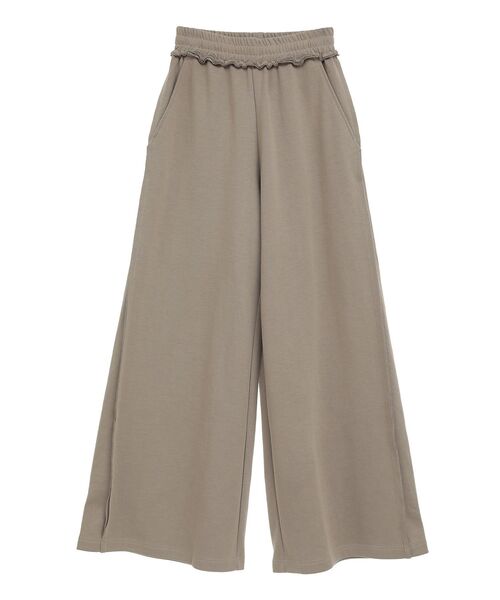 CRAFT STANDARD BOUTIQUE(クラフトスタンダードブティック)の「【ユニセックス】ダブルフェイスカットオフワイドパンツ(スウェットパンツ・レディース・グレー/ブラック/ベージュ・L/M/S)」の4枚目の写真