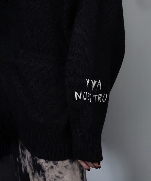 ROSE BUD（ローズバッド）の「(GENE HEAVENS)エンブロイダリー カレッジニットカーディガン（カーディガン/ボレロ・レディース・ホワイト・ONE SIZE）」の20枚目の写真