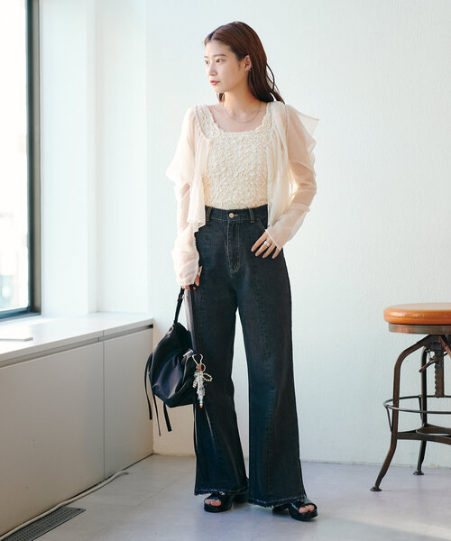 セール】【低身長サイズ/2サイズ展開】ウォッシュドストレート