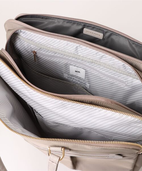 ace.(エース)の「【ace. GENE/エースジーン】 ラポルテム ビジネストート 26L レディースビジネス B4(トートバッグ・レディース・グレー/ブラック/ベージュ・FREE)」の4枚目の写真