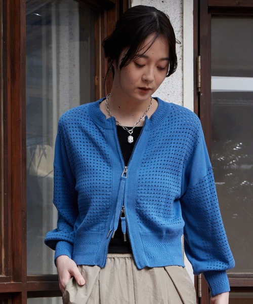 セール】Ferin knit blouson フェリンニットブルゾン（ブルゾン