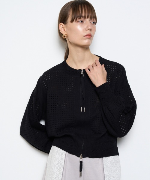セール】Ferin knit blouson フェリンニットブルゾン（ブルゾン