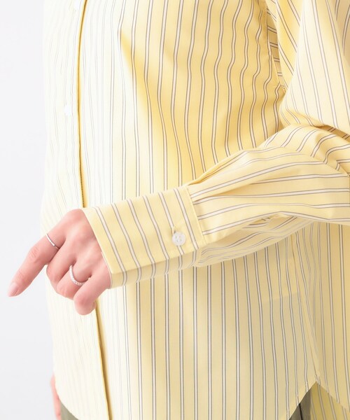 Cutie Blonde（キューティーブロンド）の「【洗える/S-LL】いろいろ ストライプシャツ（シャツ/ブラウス・レディース・イエロー系その他4/ネイビー系2/ブルー系2/ブルー系7・02/03/04/01）」の19枚目の写真