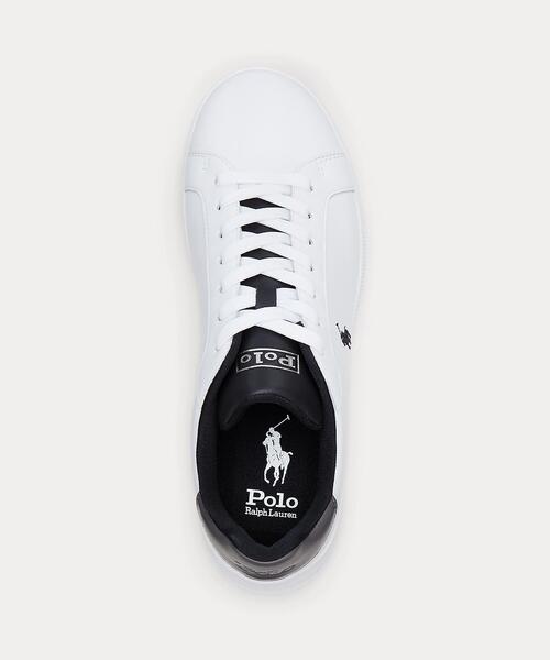 POLO RALPH LAUREN(ポロ ラルフ ローレン)の「ヘリテージ Court II ナッパ レザー スニーカー(スニーカー・メンズ・ホワイト・9.5D/9D/8.5D/8D/7.5D/7D/6D/5D/4D/10.5D/10D)」の5枚目の写真