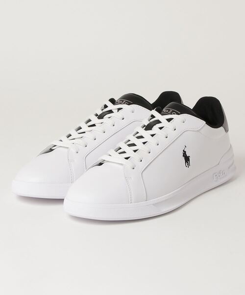 POLO RALPH LAUREN(ポロ ラルフ ローレン)の「ヘリテージ Court II ナッパ レザー スニーカー(スニーカー・メンズ・ホワイト・9.5D/9D/8.5D/8D/7.5D/7D/6D/5D/4D/10.5D/10D)」の4枚目の写真