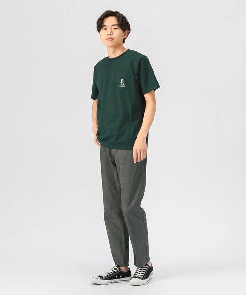 BEAMS HEART（ビームスハート）の「【ユニセックス】整いベアー Tシャツ（Tシャツ/カットソー・メンズ・ホワイト/グリーン・S/M/L/XL）」の7枚目の写真