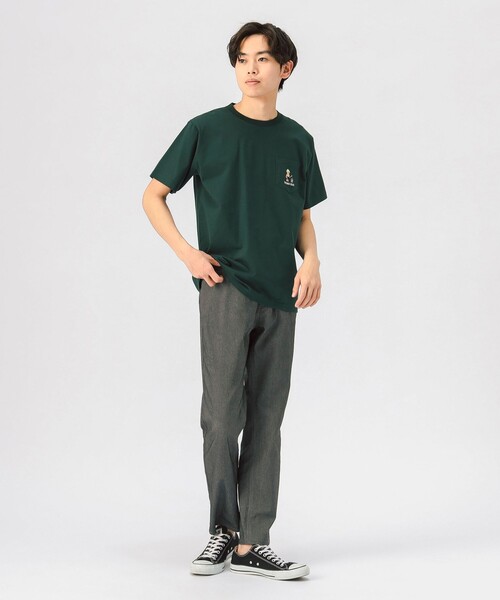 BEAMS HEART（ビームスハート）の「【ユニセックス】整いベアー Tシャツ（Tシャツ/カットソー・メンズ・ホワイト/グリーン・S/M/L/XL）」の8枚目の写真