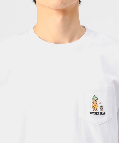 BEAMS HEART（ビームスハート）の「【ユニセックス】整いベアー Tシャツ（Tシャツ/カットソー・メンズ・ホワイト/グリーン・S/M/L/XL）」の13枚目の写真