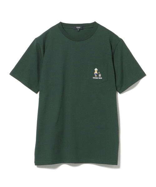 BEAMS HEART（ビームスハート）の「【ユニセックス】整いベアー Tシャツ（Tシャツ/カットソー・メンズ・ホワイト/グリーン・S/M/L/XL）」の20枚目の写真