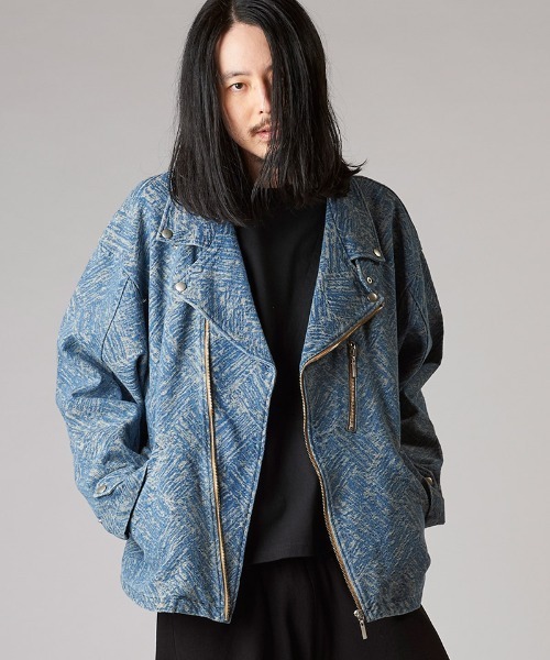 NO ID.(ノーアイディ)の「mj10574- JQデニムBIGライダースJKT ジャケット(ライダースジャケット・メンズ・ライトブルー/インディゴブルー/ブルー系その他・ONE SIZE)」の18枚目の写真