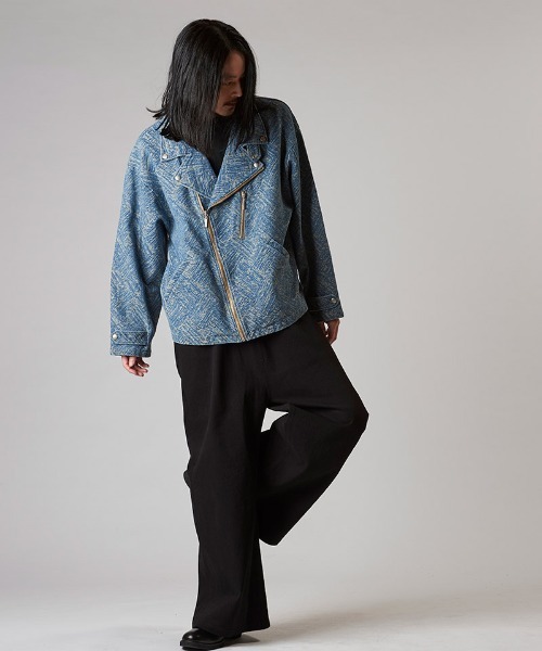 NO ID.(ノーアイディ)の「mj10574- JQデニムBIGライダースJKT ジャケット(ライダースジャケット・メンズ・ライトブルー/インディゴブルー/ブルー系その他・ONE SIZE)」の20枚目の写真