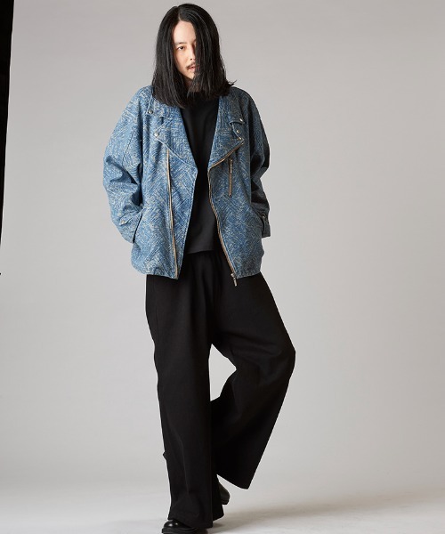 NO ID.(ノーアイディ)の「mj10574- JQデニムBIGライダースJKT ジャケット(ライダースジャケット・メンズ・ライトブルー/インディゴブルー/ブルー系その他・ONE SIZE)」の21枚目の写真