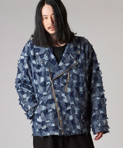 NO ID.(ノーアイディ)の「mj10574- JQデニムBIGライダースJKT ジャケット(ライダースジャケット・メンズ・ライトブルー/インディゴブルー/ブルー系その他・ONE SIZE)」の22枚目の写真