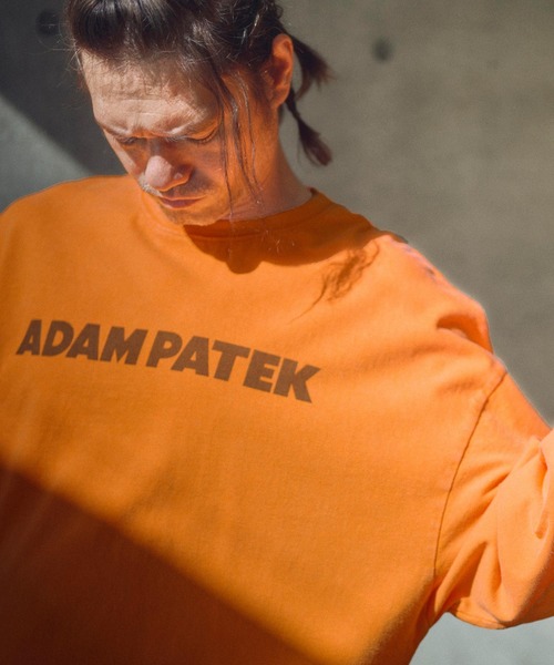 ADAM PATEK(アダムパテック)の「mlt5094-basic logo long sleeve T ロングスリーブTシャツ(Tシャツ/カットソー・メンズ・ブラック/ホワイト/パープル/オレンジ・2/1)」の5枚目の写真