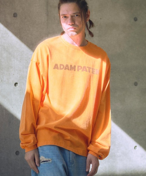 ADAM PATEK(アダムパテック)の「mlt5094-basic logo long sleeve T ロングスリーブTシャツ(Tシャツ/カットソー・メンズ・ブラック/ホワイト/パープル/オレンジ・2/1)」の6枚目の写真