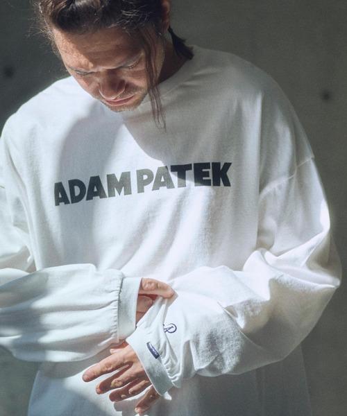 ADAM PATEK(アダムパテック)の「mlt5094-basic logo long sleeve T ロングスリーブTシャツ(Tシャツ/カットソー・メンズ・ブラック/ホワイト/パープル/オレンジ・2/1)」の10枚目の写真