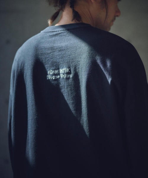 ADAM PATEK(アダムパテック)の「mlt5094-basic logo long sleeve T ロングスリーブTシャツ(Tシャツ/カットソー・メンズ・ブラック/ホワイト/パープル/オレンジ・2/1)」の19枚目の写真