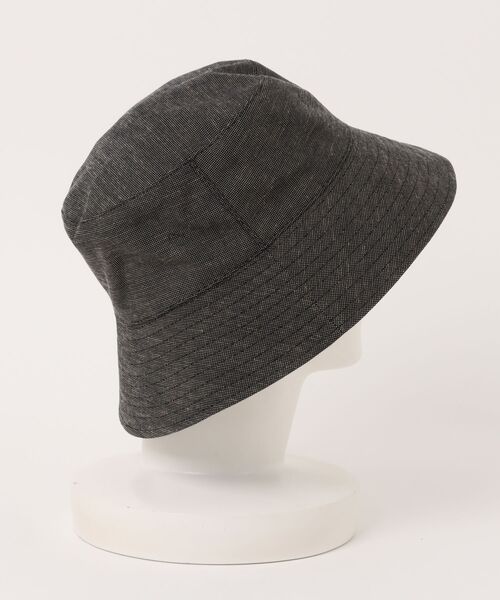 KIJIMA TAKAYUKI（キジマ　タカユキ）の「KIJIMA TAKAYUKI POLY LINEN CHAMBRAY BUCKET HAT W-251243（ハット・レディース・ブラック/ブラウン/ベージュ・1）」の11枚目の写真
