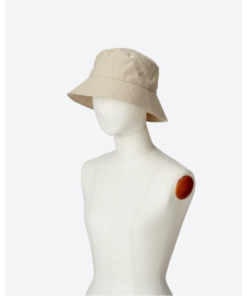 セール】KIJIMA TAKAYUKI POLY LINEN CHAMBRAY BUCKET HAT W
