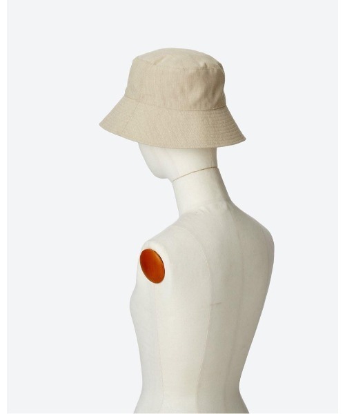 セール】KIJIMA TAKAYUKI POLY LINEN CHAMBRAY BUCKET HAT W