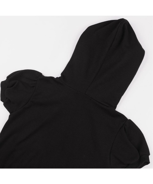 パーカー 「FANCY CLUB」PUFF ROUND SCARF HOODIE / 「ファンシークラブ」パフスリーブラウンドネックスカーフショートパ FANCY CLUB】PUFF ROUND SCARF HOODIE / 【ファンシークラブ