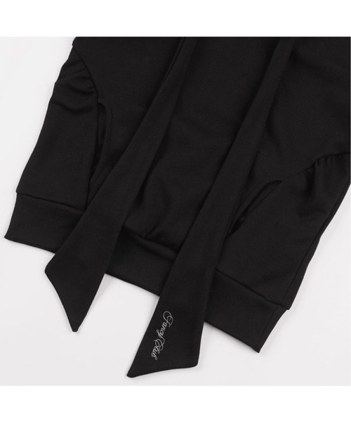 パーカー 「FANCY CLUB」PUFF ROUND SCARF HOODIE / 「ファンシークラブ」パフスリーブラウンドネックスカーフショートパ FANCY CLUB パーカー 「FANCY CLUB」PUFF ROUND SCARF HOODIE